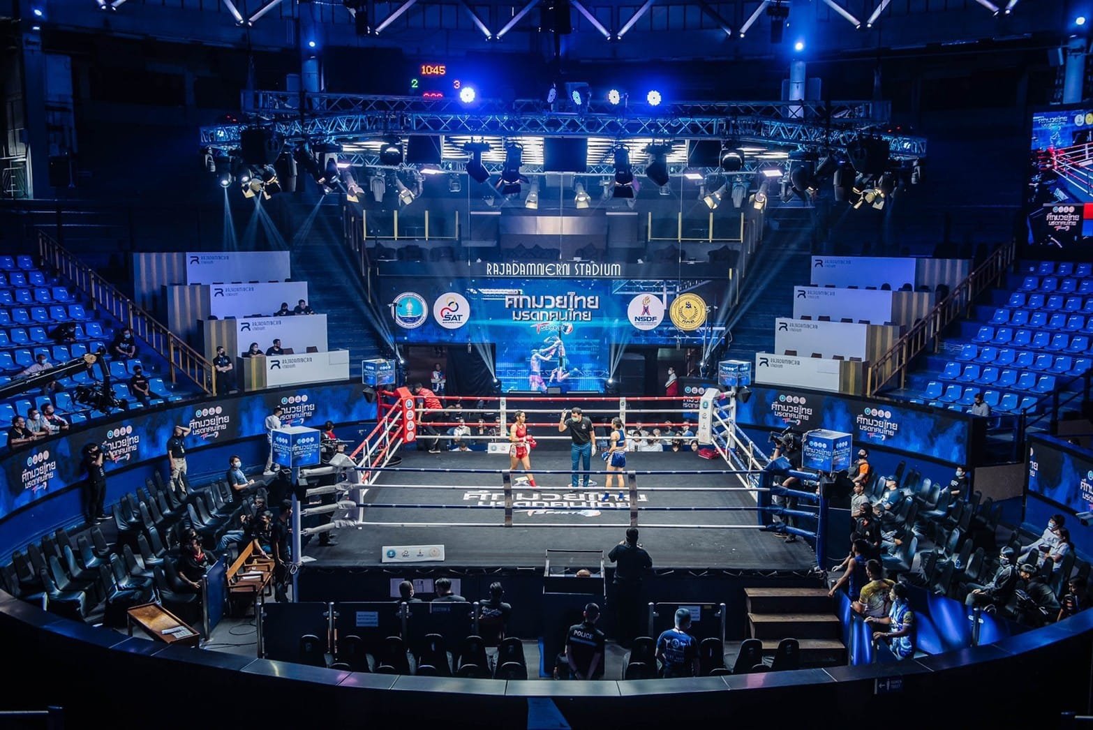A view over the ring at Rajadamnern Stadium
